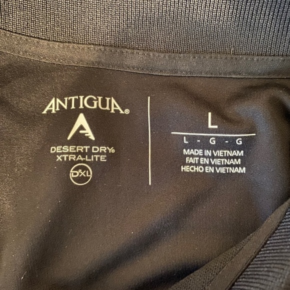 NWOT Antigua Compass Polo  Shirt Black Mens LG - Picture 7 of 12